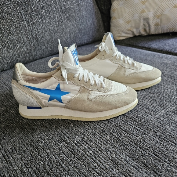 Authentic Women’s Golden Goose Haus sw Ice Leather-Bluette Sneakers Size 5.5 - Picture 2 of 16